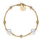 BRACCIALE IN BRONZO DORATO E PERLE NATURALI 2064